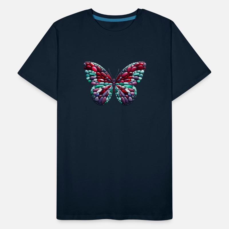 Twilight Jewel Monarch Pebble Butterfly