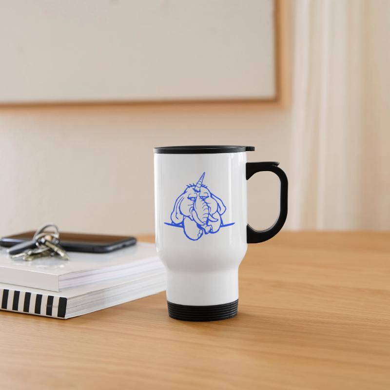 Unicorn Big Elephant Sitting Angry Sad Funny Cool