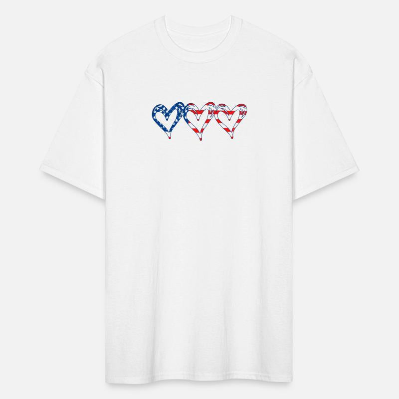 Usa Flag Patriotic American Hearts Armed Forces 4T