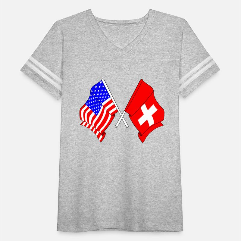 USA flag USA and Switzerland flag