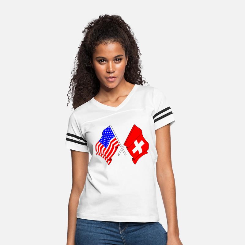 USA flag USA and Switzerland flag