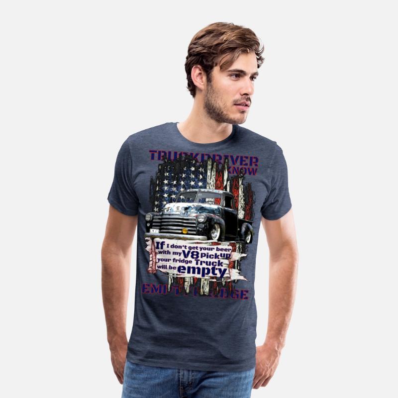 V8 Beer Pickup Trucker under American Flag