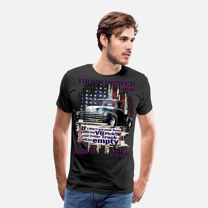 V8 Beer Pickup Trucker under American Flag