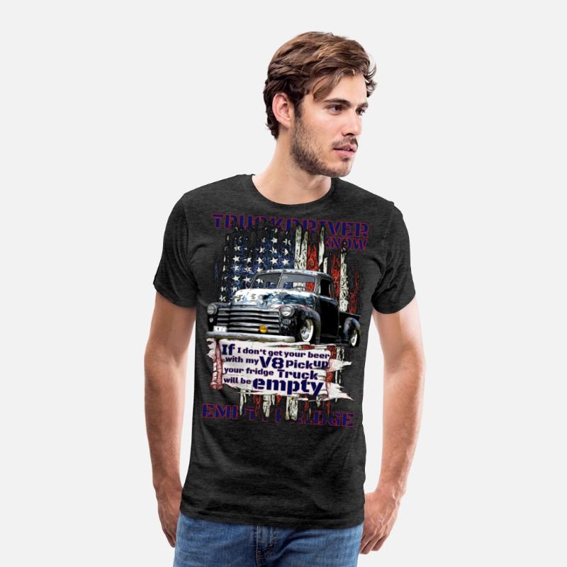 V8 Beer Pickup Trucker under American Flag