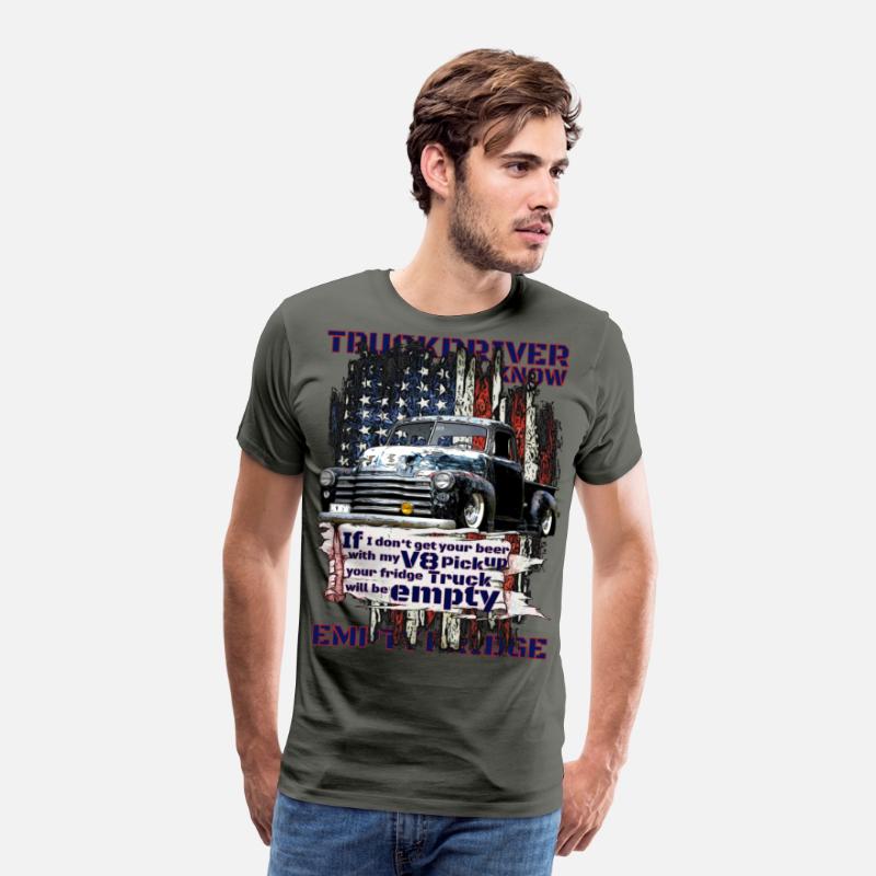 V8 Beer Pickup Trucker under American Flag