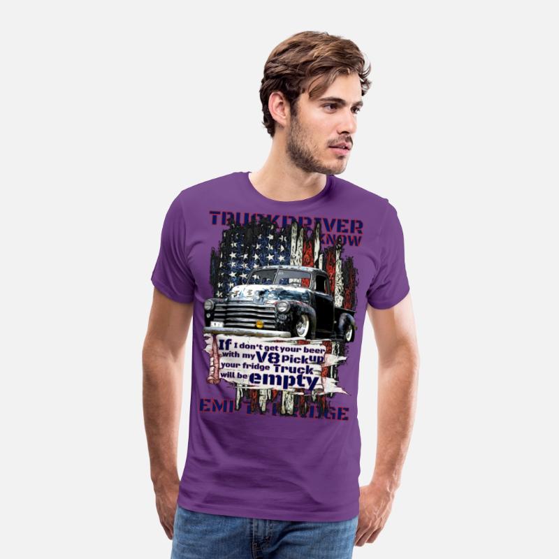 V8 Beer Pickup Trucker under American Flag