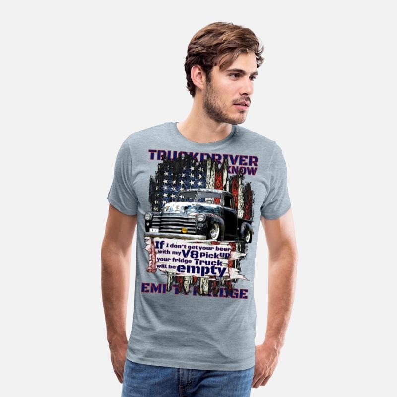 V8 Beer Pickup Trucker under American Flag