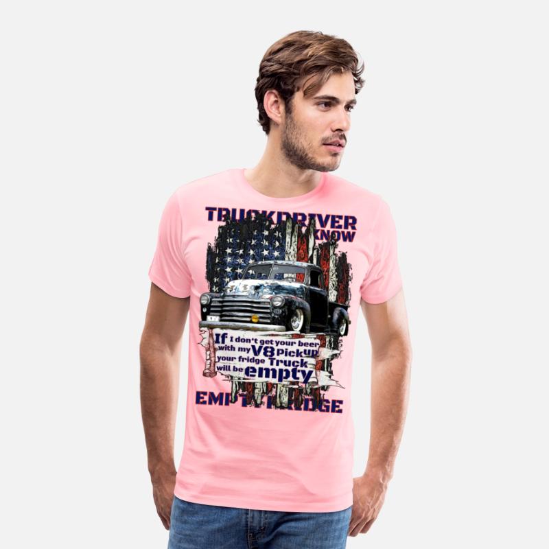 V8 Beer Pickup Trucker under American Flag