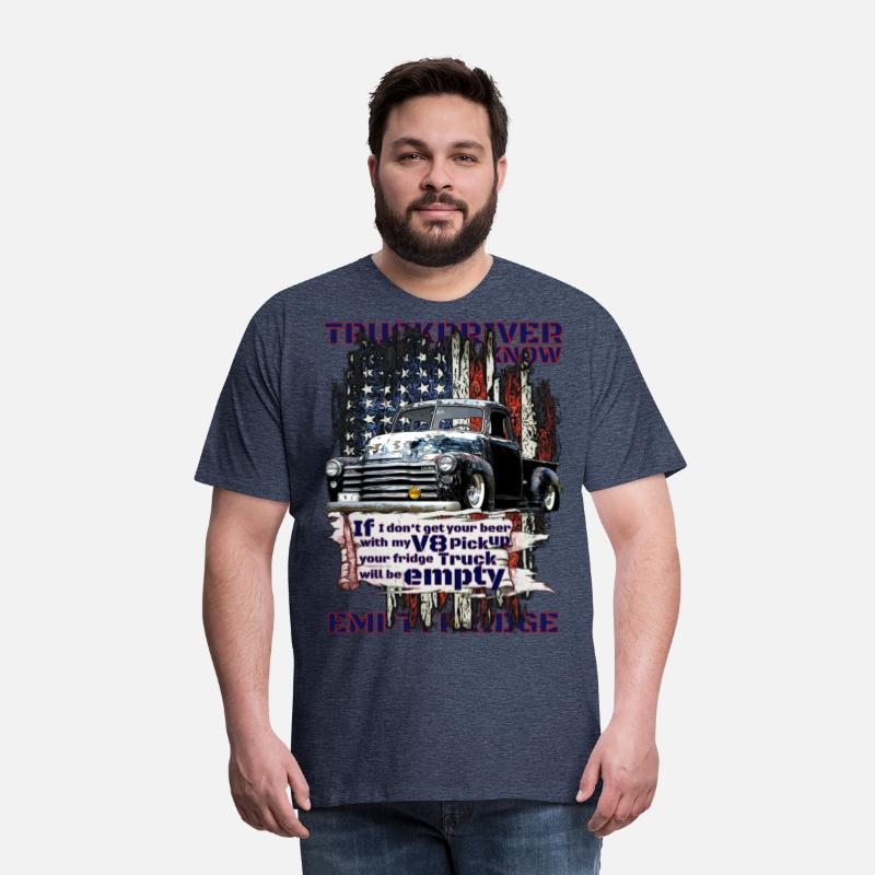 V8 Beer Pickup Trucker under American Flag