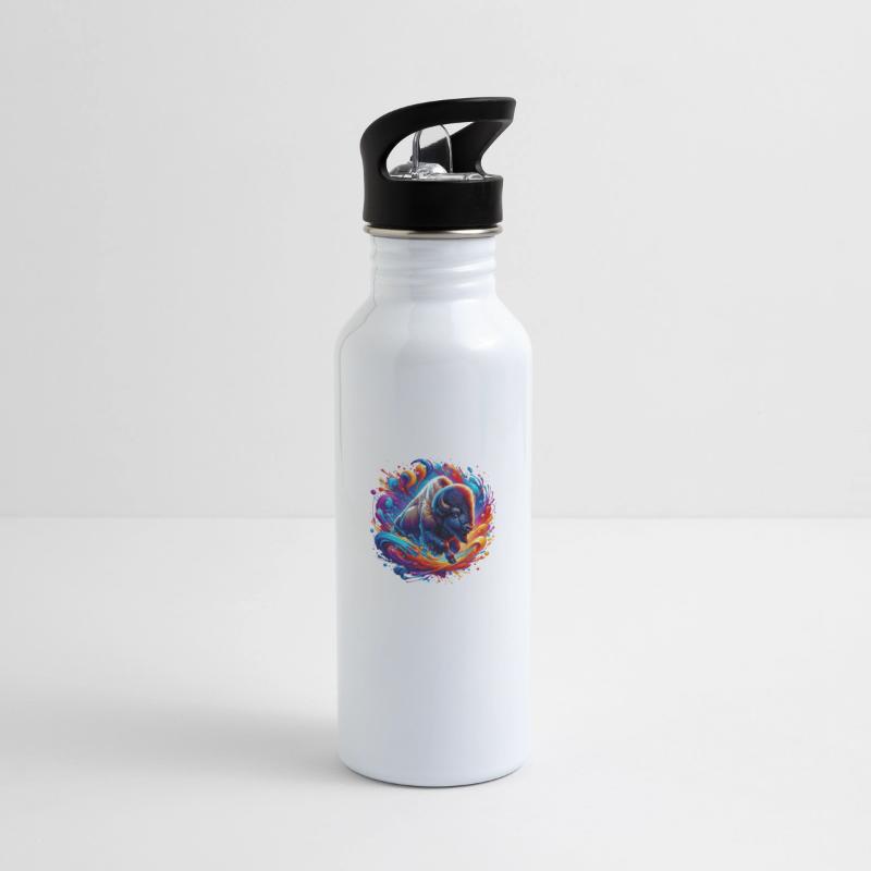 Vibrant Bison Spirit - Color Explosion