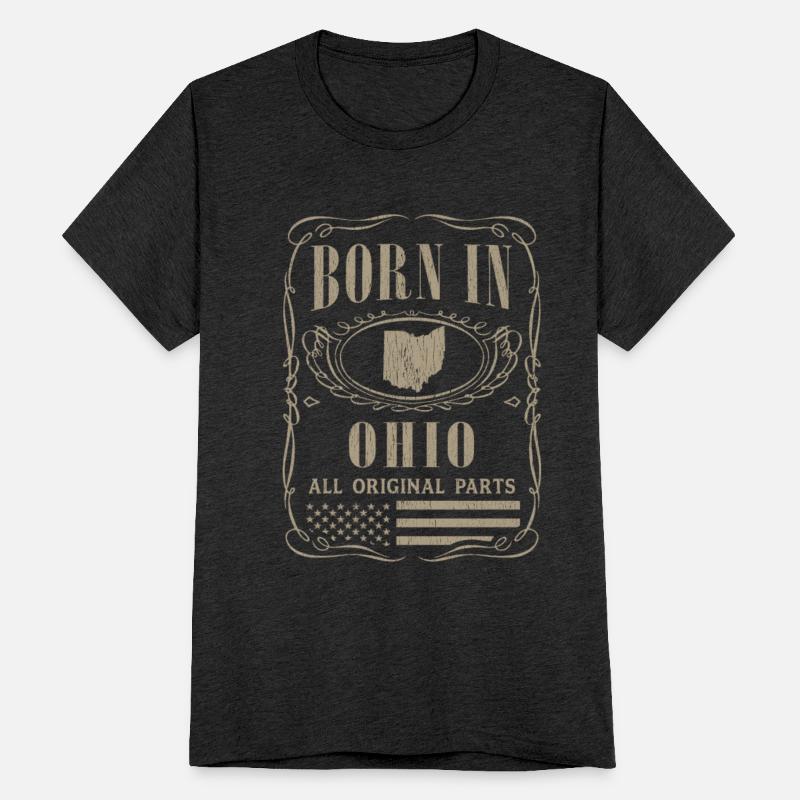 Vintage America US States Born Ohio