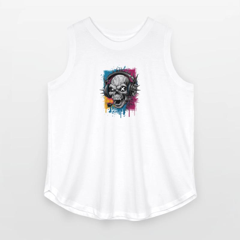 Vintage Hip Hop Rapper-Inspired Spiked Skull Head
