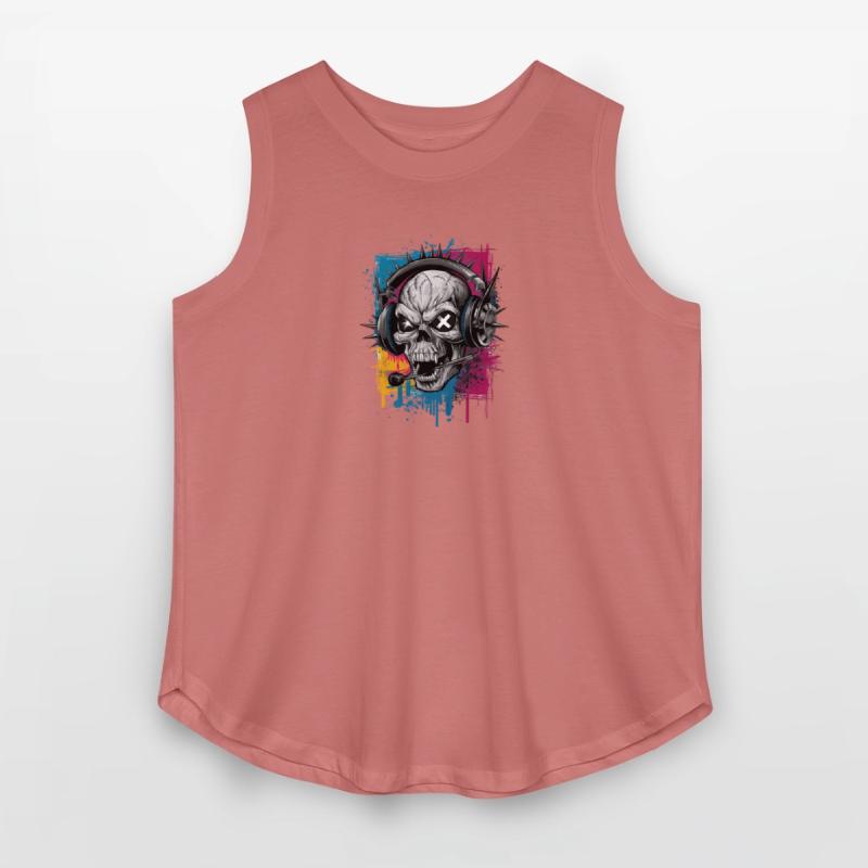 Vintage Hip Hop Rapper-Inspired Spiked Skull Head