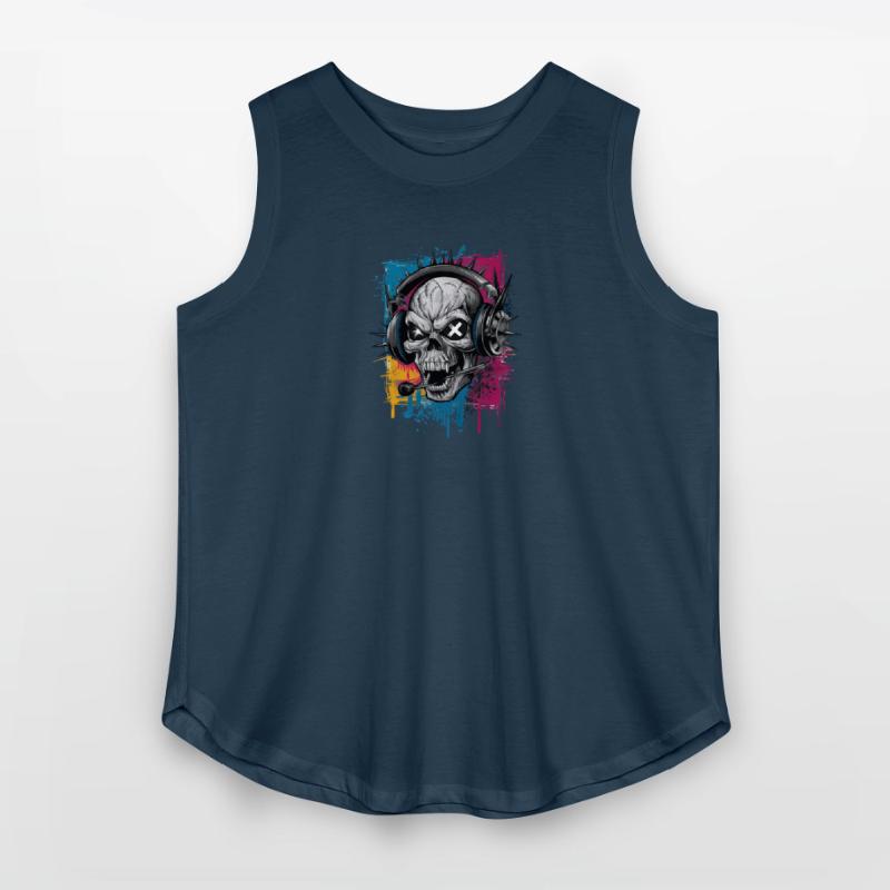 Vintage Hip Hop Rapper-Inspired Spiked Skull Head