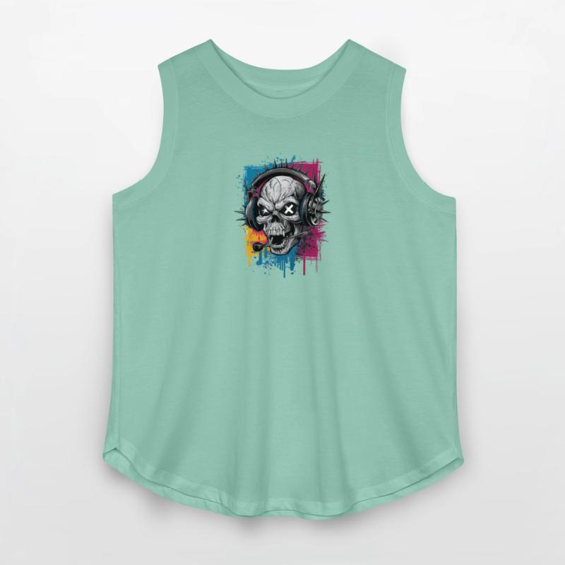 Vintage Hip Hop Rapper-Inspired Spiked Skull Head