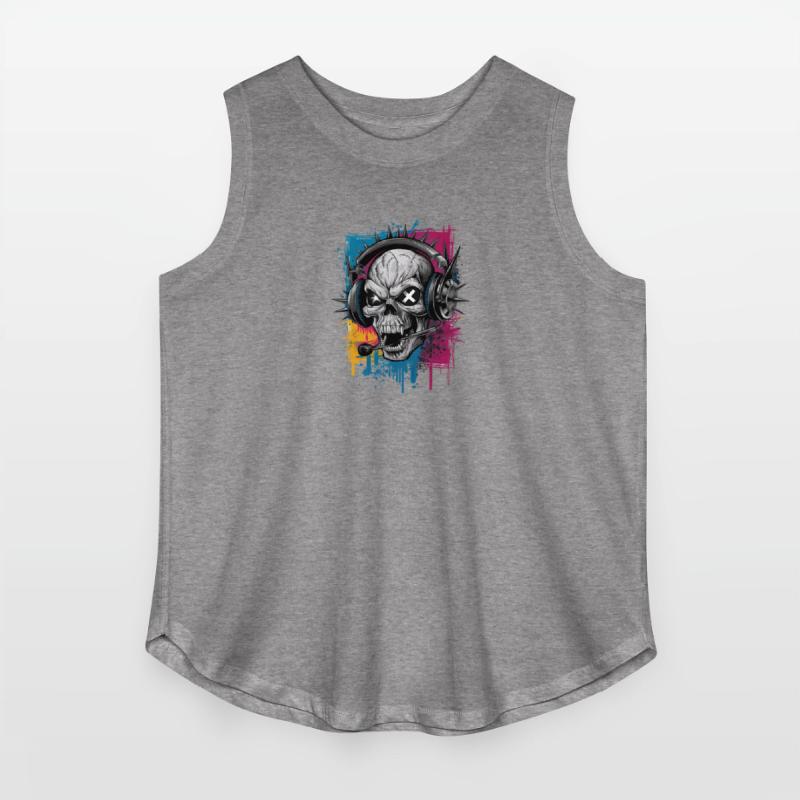 Vintage Hip Hop Rapper-Inspired Spiked Skull Head
