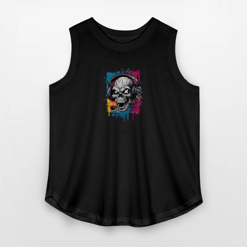 Vintage Hip Hop Rapper-Inspired Spiked Skull Head