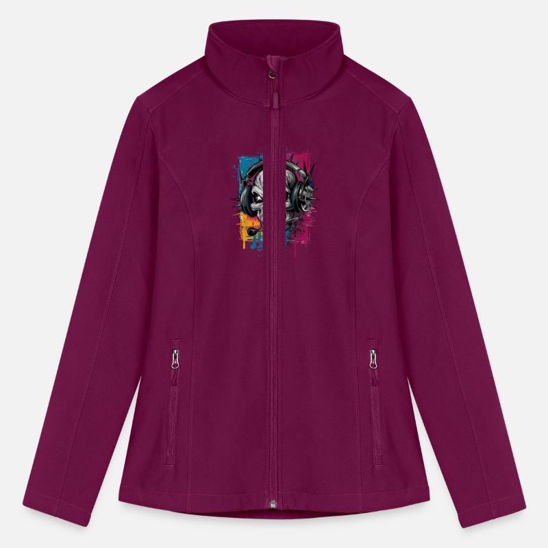 Vintage Hip Hop Rapper-Inspired Spiked Skull Head