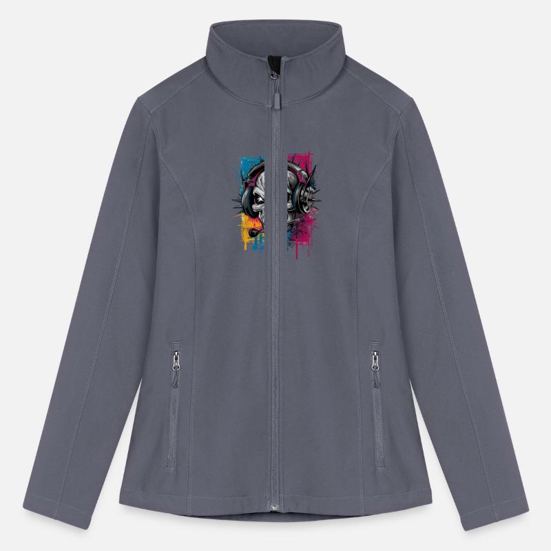 Vintage Hip Hop Rapper-Inspired Spiked Skull Head