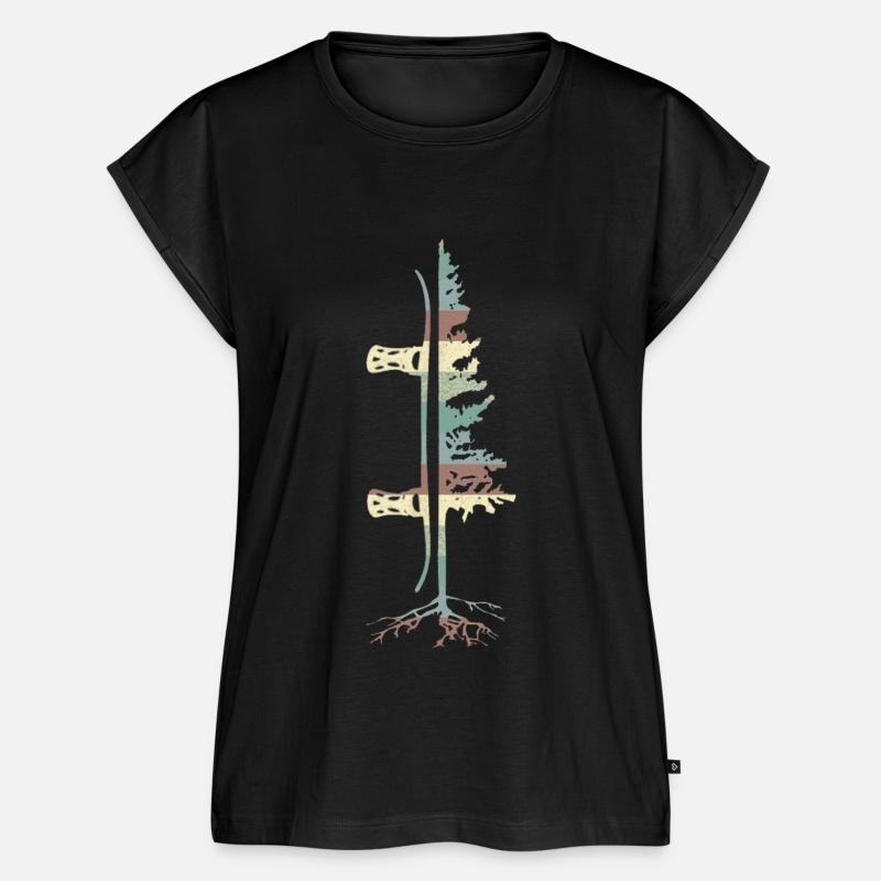 Vintage Pine Snowboard Snowboarding Gift