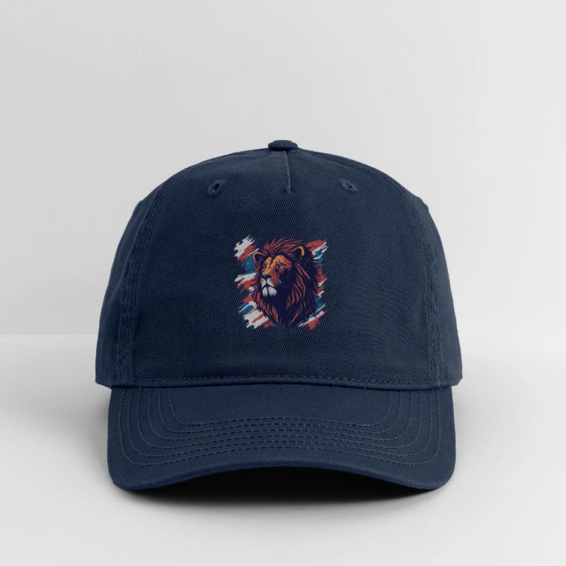 Vintage Retro British Flag with a Lion