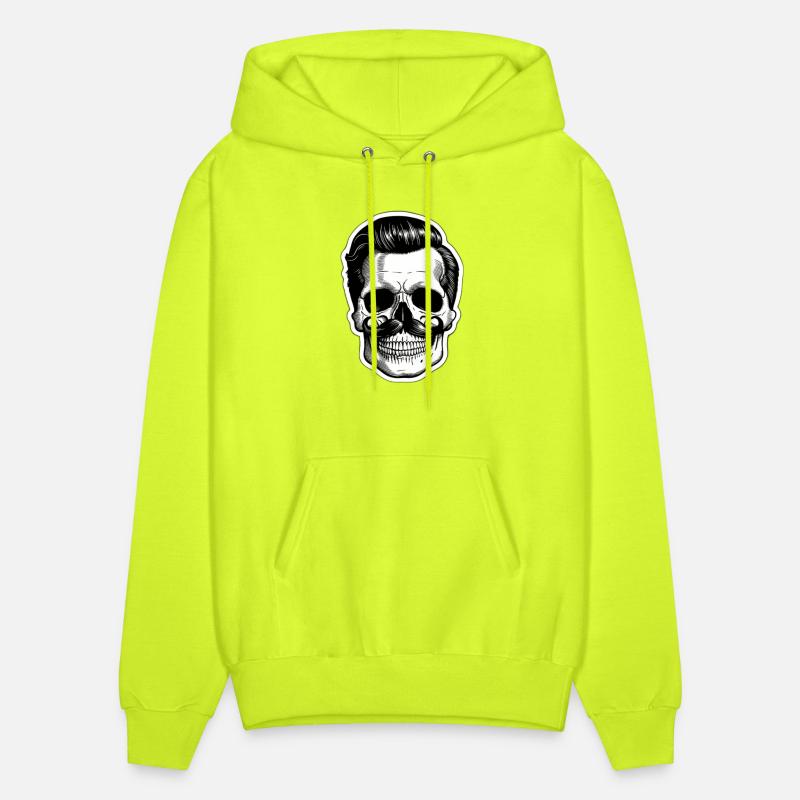 Vintage Skull with Retro Mustache