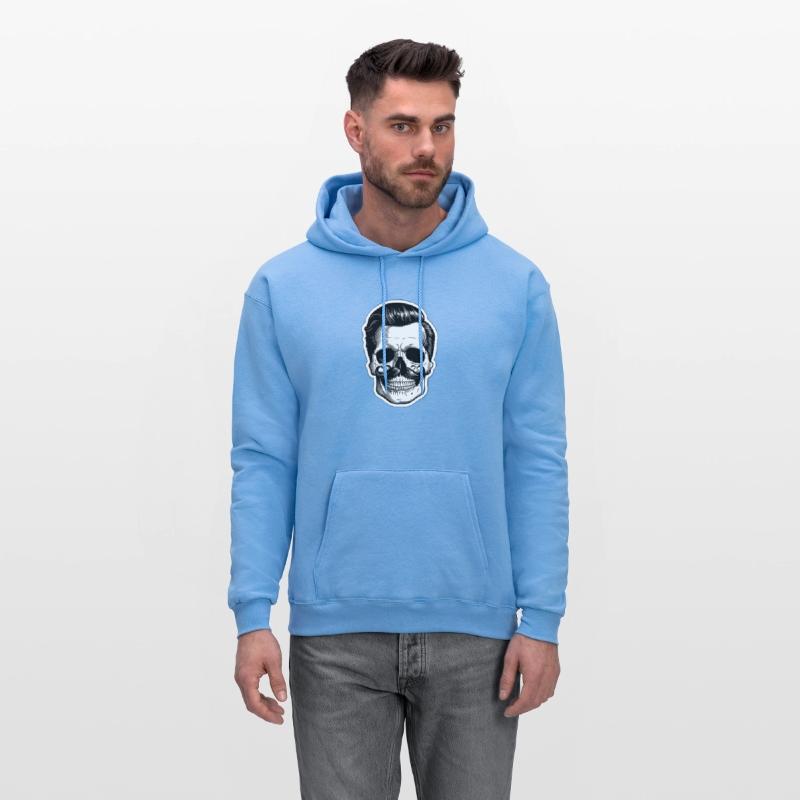 Vintage Skull with Retro Mustache