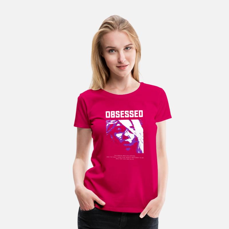 Vintage Streetwear OBSESSED Purple Girlfriend Grap