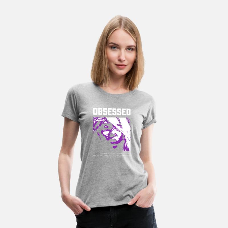 Vintage Streetwear OBSESSED Purple Girlfriend Grap