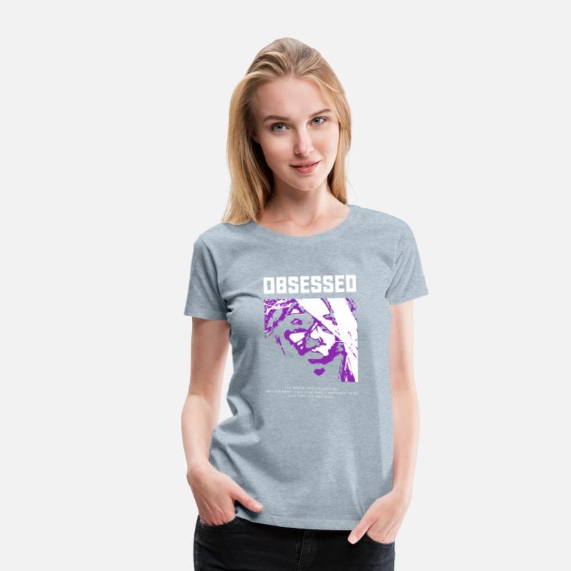 Vintage Streetwear OBSESSED Purple Girlfriend Grap