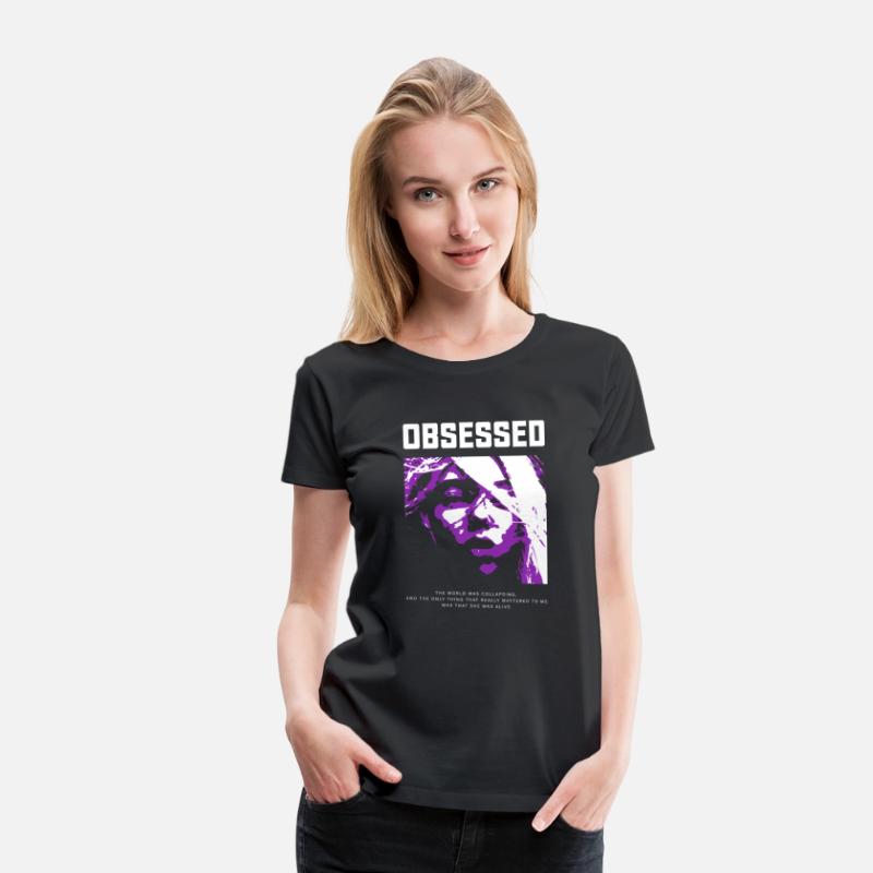 Vintage Streetwear OBSESSED Purple Girlfriend Grap
