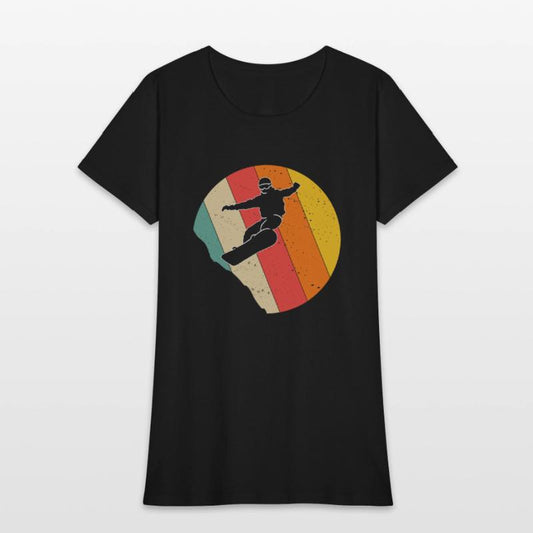 Vintage Sunset Snowboarding Gift For Snowboarders