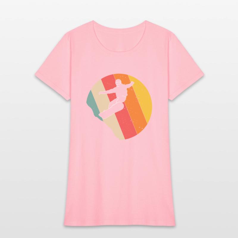 Vintage Sunset Snowboarding Gift For Snowboarders