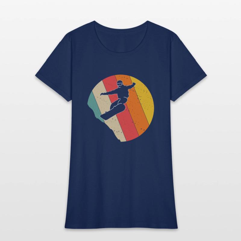 Vintage Sunset Snowboarding Gift For Snowboarders