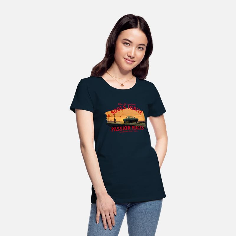 Vintage T-Shirt - 1965 Mustang Desert Journey, Art