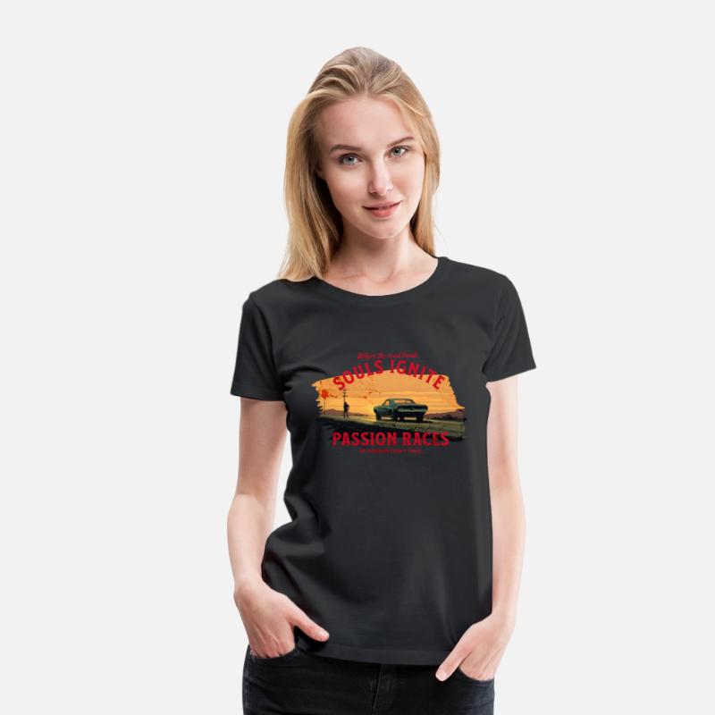 Vintage T-Shirt - 1965 Mustang Desert Journey, Art