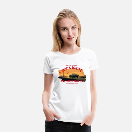 Vintage T-Shirt - 1965 Mustang Desert Journey, Art