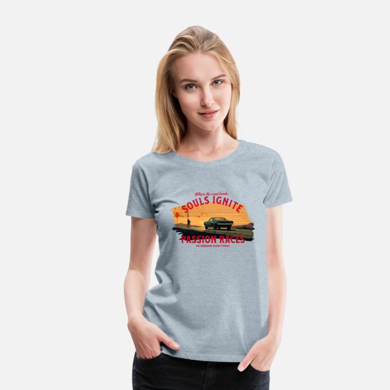 Vintage T-Shirt - 1965 Mustang Desert Journey, Art