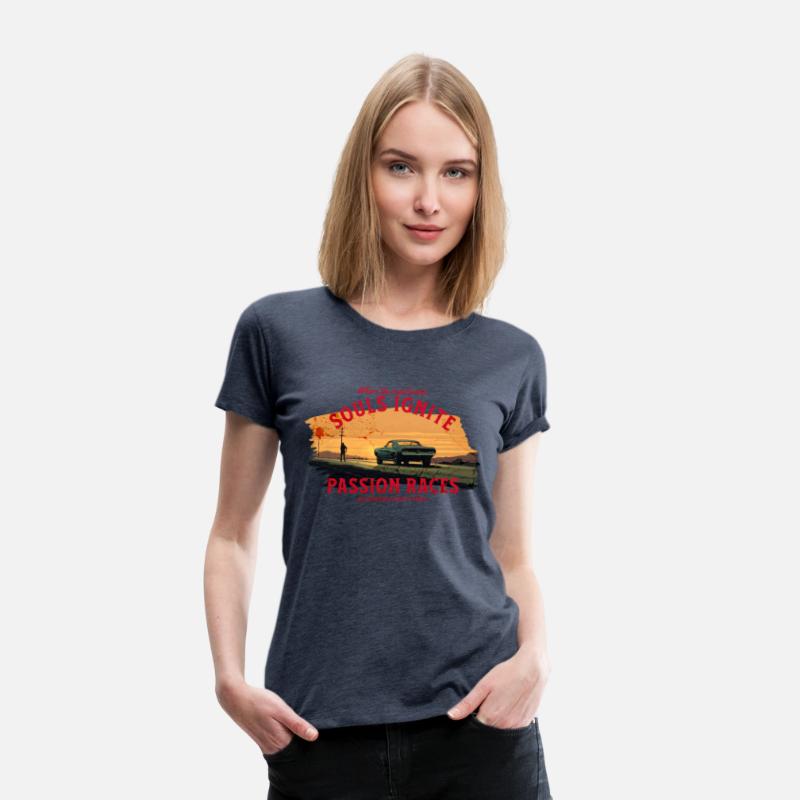 Vintage T-Shirt - 1965 Mustang Desert Journey, Art