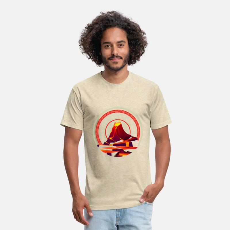 Volcano geology nature illustration motif