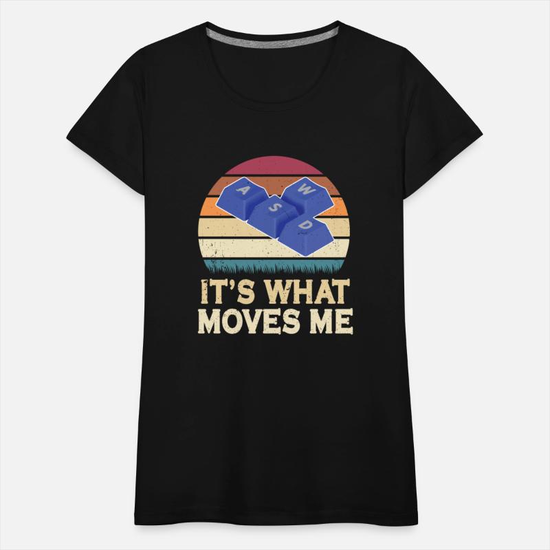 WASD It' What Moves Me Funny Gaming PC Keyboard