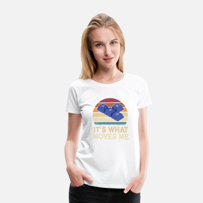 WASD It' What Moves Me Funny Gaming PC Keyboard