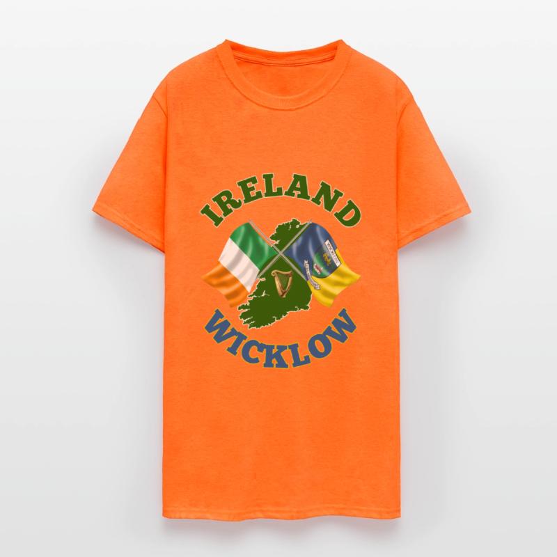 Wicklow Ireland Irish Flag and County Flag