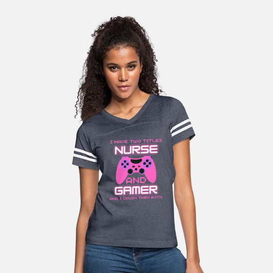 Womens Funny nurse gamer for surses who loves pc g