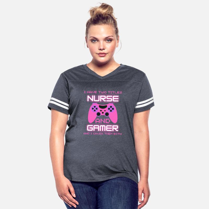 Womens Funny nurse gamer for surses who loves pc g