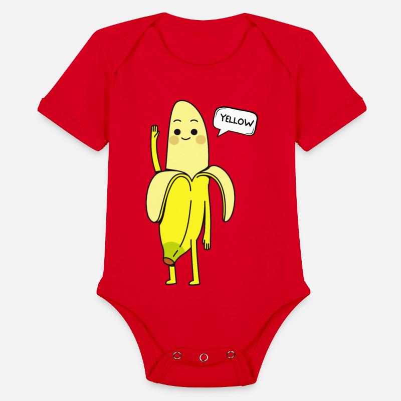 Yellow Fruit Says Hello Funny Banana Greeting Cute