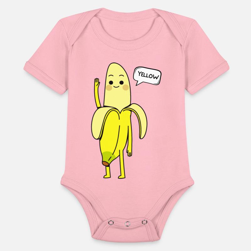 Yellow Fruit Says Hello Funny Banana Greeting Cute