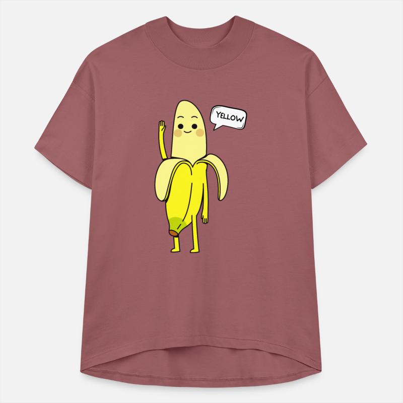 Yellow Fruit Says Hello Funny Banana Greeting Cute