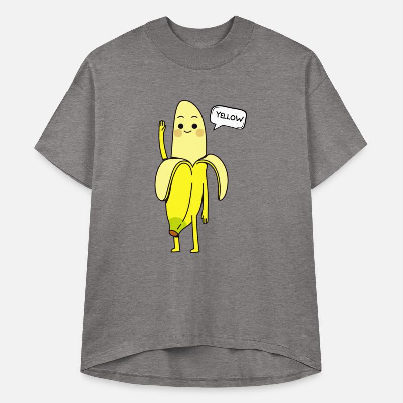 Yellow Fruit Says Hello Funny Banana Greeting Cute
