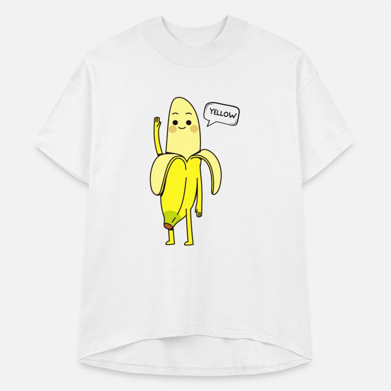 Yellow Fruit Says Hello Funny Banana Greeting Cute